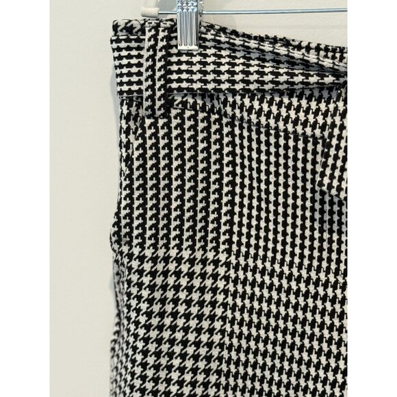New York and Company Pants Womens Wide Leg Size XL Preppy Houndstooth Plaid Work - Picture 15 of 16